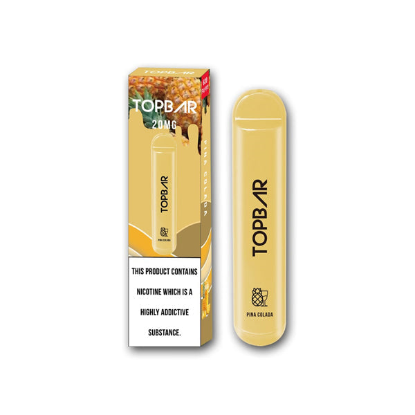 Top Bar 20mg Disposable Vape Pod 600 Puffs