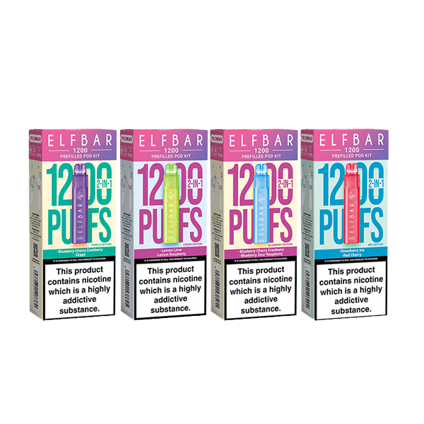 20mg ELF Bar 1200 Multi Edition Prefilled Pod Kit 1200 Puffs