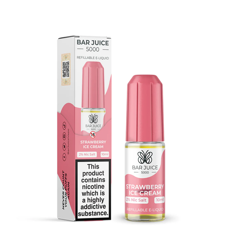 Bar Juice - Nic Salt - Strawberry Ice Cream [10mg]