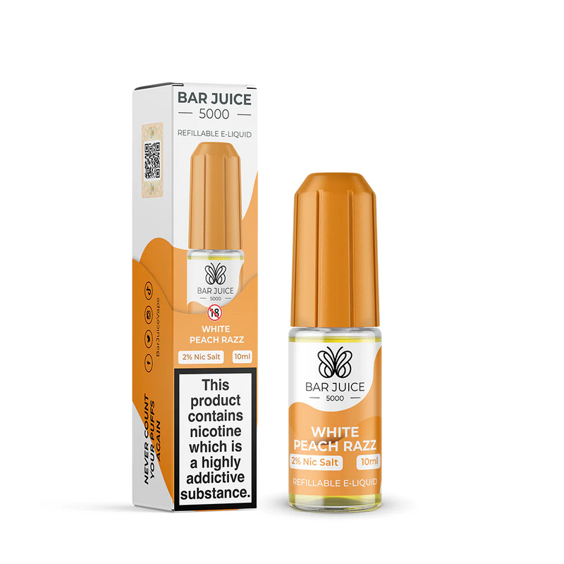 Bar Juice - Nic Salt - White Peach Razz [10mg]