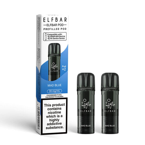 Elf Bar 600 Pre Filled Pod - 2 Pack [Blueberry Sour Raspberry 20mg]
