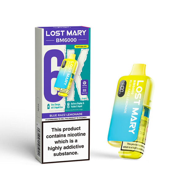 Lost Mary BM6000 Pre Filled Pod Kit [Strawberry Raspberry Cherry Ice 20mg]