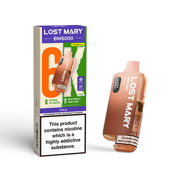Lost Mary BM6000 Pre Filled Pod Kit [Lemon Lime 20mg]