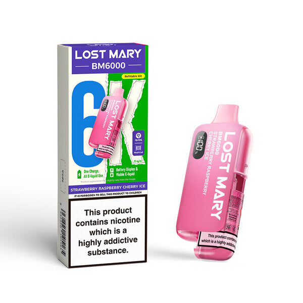 Lost Mary BM6000 Pre Filled Pod Kit [Blue Razz Lemonade 20mg]