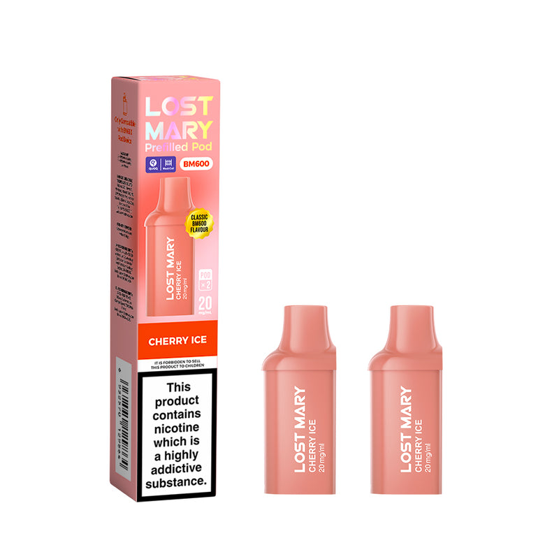 Lost Mary BM600 Pre Filled Pod - 2 Pack [Pineapple Ice 20mg]