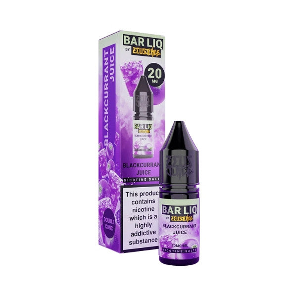 Zeus Juice Bar Liq - Nic Salt - Blackcurrant Juice [10MG]