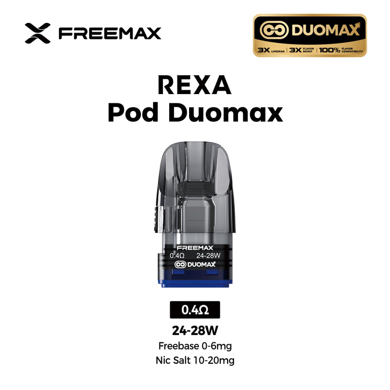 Freemax Rexa Duo Max Replacement Pod - 3 Pack [0.6ohm]