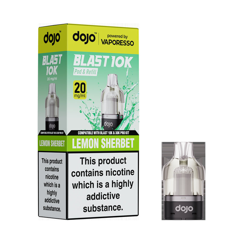 DOJO BLAST 10K/30K Prefilled Pod (Powered by Vaporesso) [Lemon Lime 20mg]