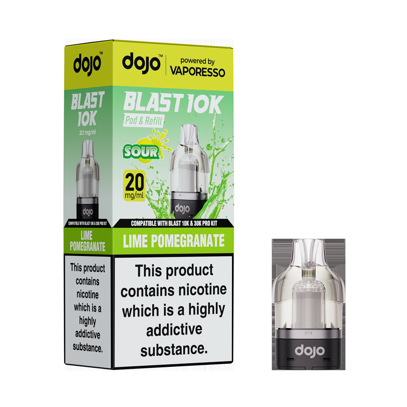 DOJO BLAST 10K/30K Prefilled Pod (Powered by Vaporesso) [Kiwi Passion Fruit Guava 20mg]