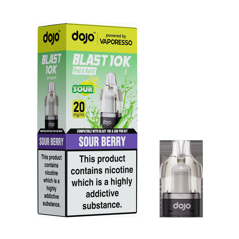 DOJO BLAST 10K/30K Prefilled Pod (Powered by Vaporesso) [Cool Menthol 20mg]
