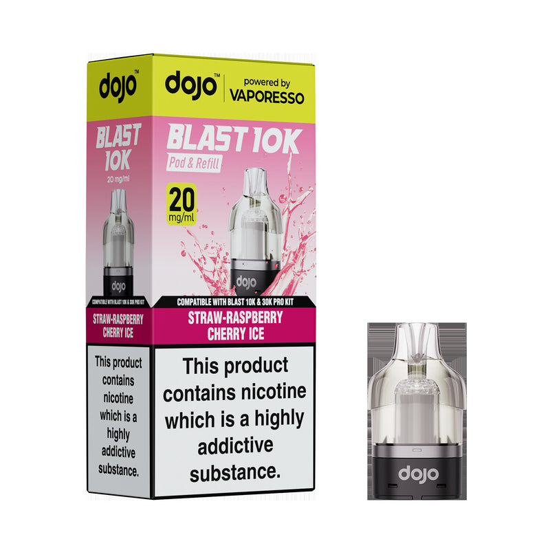 DOJO BLAST 10K/30K Prefilled Pod (Powered by Vaporesso) [Blueberry Sour Raspberry 20mg]