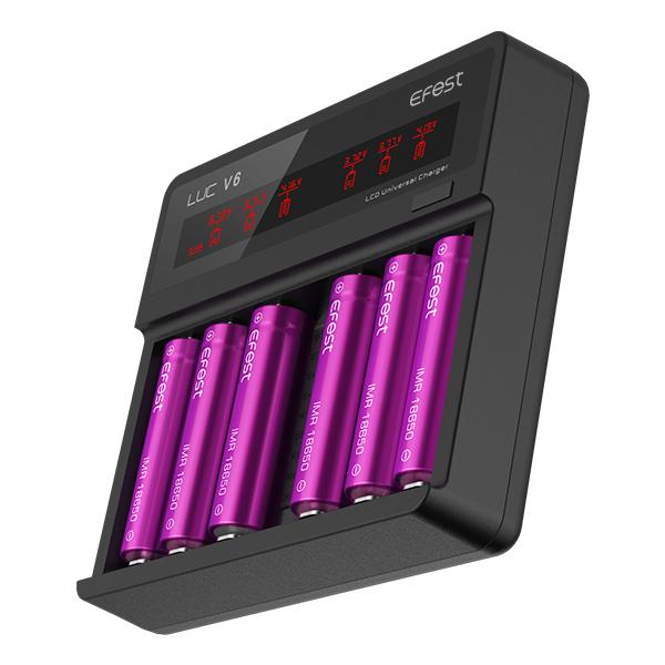 Efest LUC V6 LCD Universal 6 Slots Charger