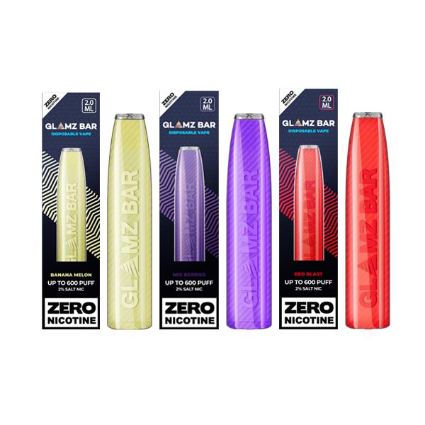 Glamz Bar 0mg Disposable Vape Pen 600 Puffs