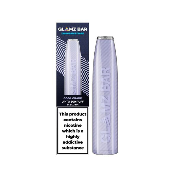 Glamz Bar 20mg Disposable Vape Pen 600 Puffs