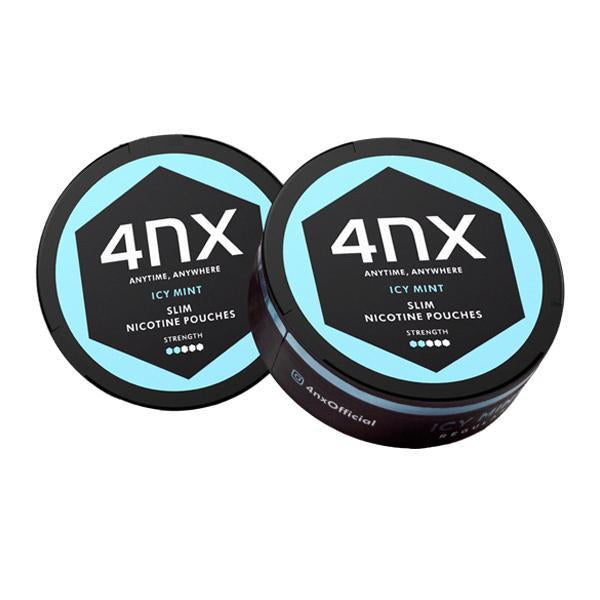 4NX Slim Nicotine Snus Regular 8mg Pouches - Icy Mint — FS Vapes