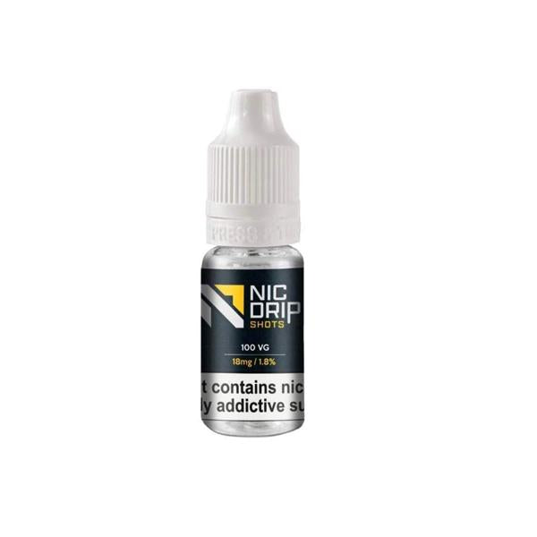 18mg Nic Drip Flavourless Nicotine Shot 10ml (100VG)