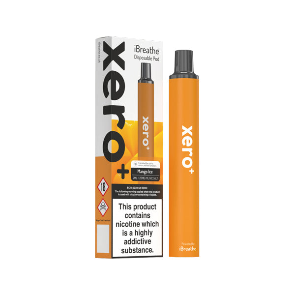 iBreathe Xero+ 20mg Disposable Vape Pod 600 Puffs