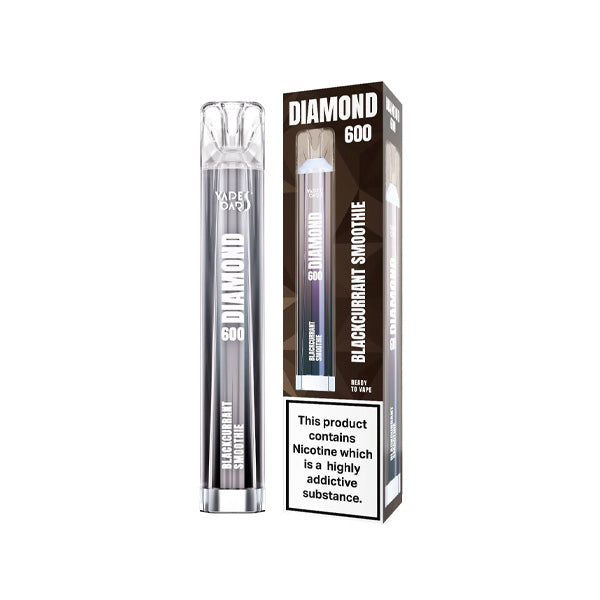 Vapes Bars Diamond 600 20mg Disposable Vape Device 600 Puffs