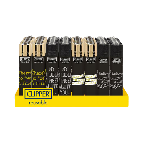 40 Clipper CP11RH Classic Large Flint Annoying Quotes Lighters - CL3C1115UKH
