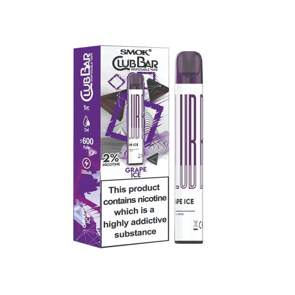 Smok Club Bar 20mg Disposable Vape Pen 600 Puffs